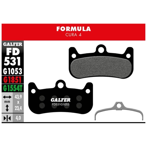 [FD531G1053] BIKE STANDARD BRAKE PAD FORMULA CURA 4