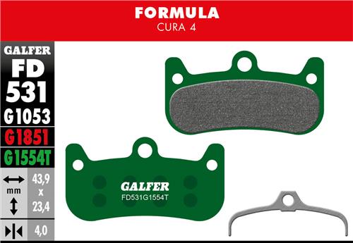 [FD531G1554T] BIKE PRO BRAKE PAD FORMULA CURA 4