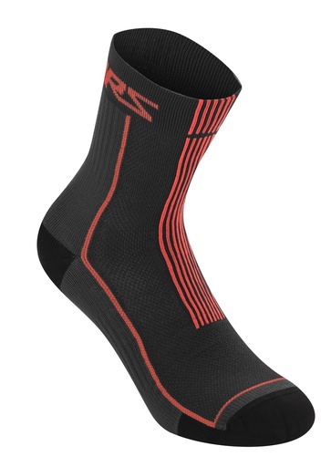 SUMMER SOCKS 15 / BLACK BRIGHT RED