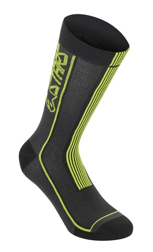 SUMMER SOCKS 22 / BLACK ACID YELLOW