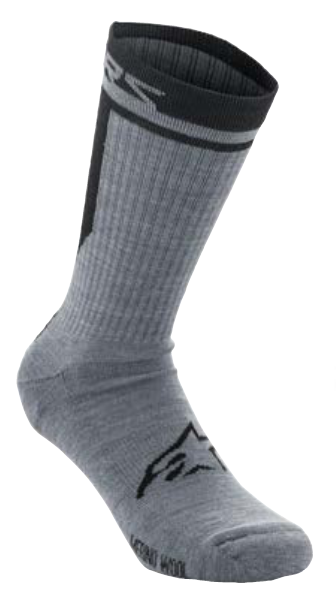 MERINO SOCKS 24 / GRAY BLACK