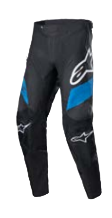 RACER PANTS/ BLACK BRIGHT BLUE