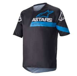 RACER V3 SS JERSEY / BLACK BRIGHT BLUE