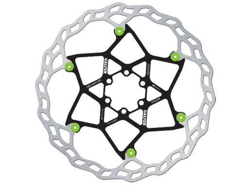 [DB013FLWG] BIKE NEW DISC WAVE FLOATING Ø180X2.0MM GREEN PINS