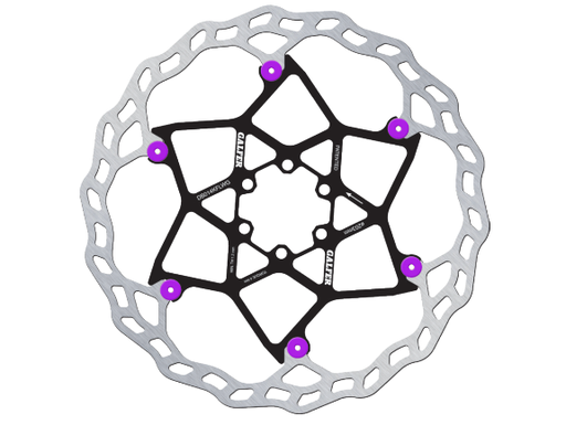 [DB013FLWP] BIKE NEW DISC WAVE FLOATING Ø180X2.0MM PURPLE PINS