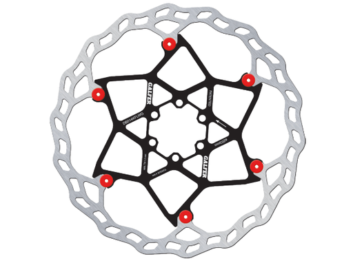 [DB013FLWR] BIKE MTB DISC WAVE FLOATING Ø180x2.0mm RED PINS