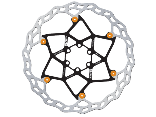 [DB014FLWO] BIKE NEW DISC WAVE FLOATING Ø203X2.0MM ORANGE PINS