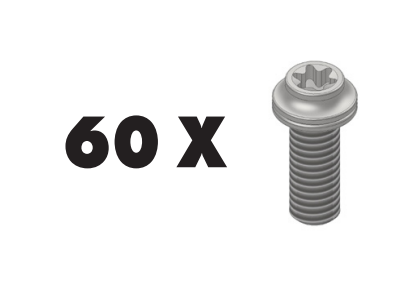 [95071K02P] LIGHTWEIGHT STAINLESS M5 BOLTS FOR STANDARD 6-BOLT DISC SYSTEM. 6u/bag( PACK 10 BAG/60 BOLTS)