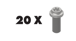 [95071SB1P] UNIVERSAL BOLT M6 X 16MM FOR CALIPERS AND ADAPTERS (PACK 20 screws/bag)