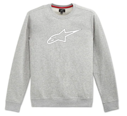 AGELESS CREW FLEECE / GREY HEATHER WHITE