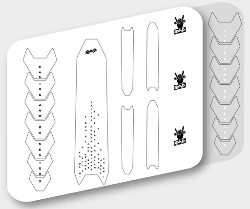 Kit RAD Font (2 designs) / (CUSTOMISATION)