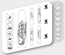 [RAD-PAIN-2.11.1.2] Kit RAD Pain Brillant / Zwart (CUSTOMISATIE)