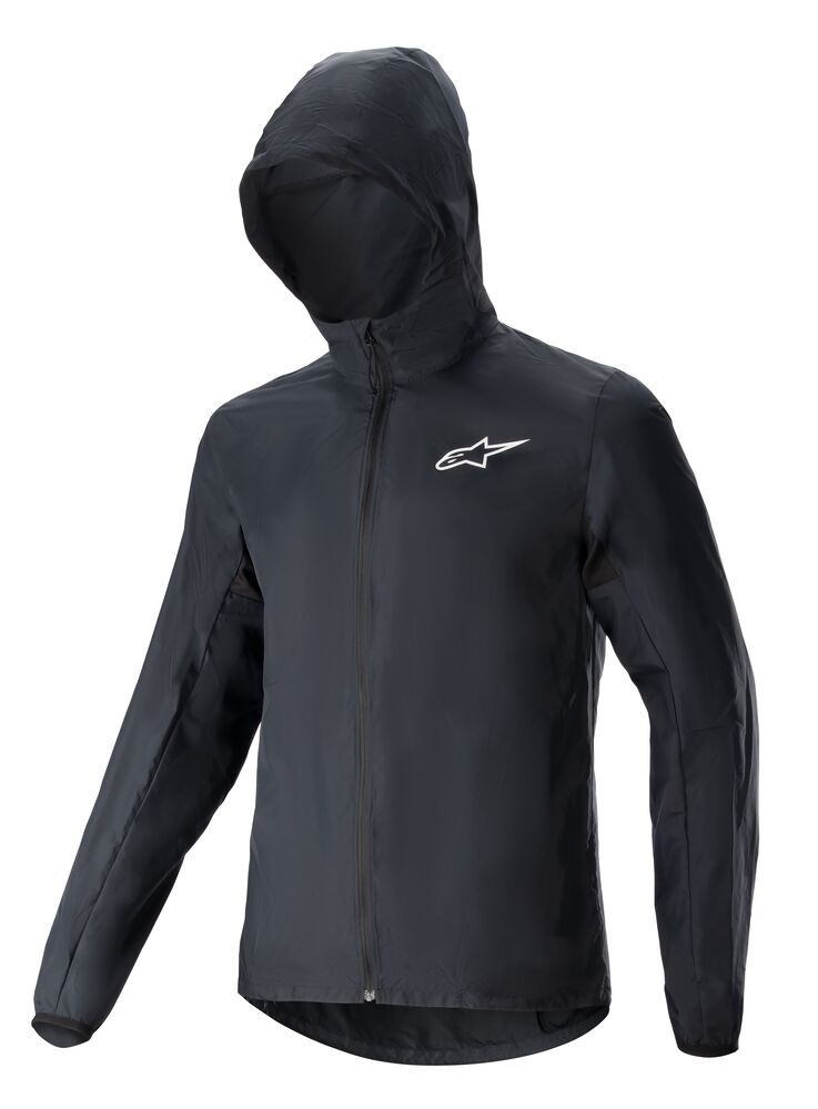 STEPPE PACKABLE WINDSHELL JACKET / BLACK