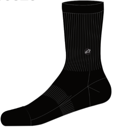 ALPS CREW SOCKS / BLACK