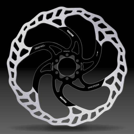 [DB007WCL] BIKE MTB DISC WAVE CENTER-LOCK SYSTEM Ø223X2MM