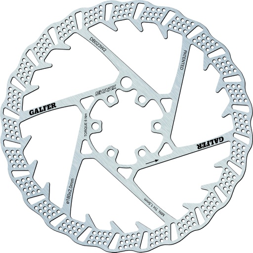 [DB022W] BIKE DISC SHARK Ø160X1.8MM 