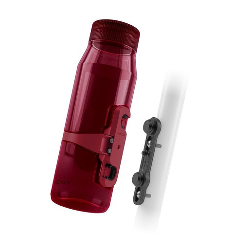 [FL09678CDR] TWIST SET bottle 700 life + bike base / Clear Dark Red