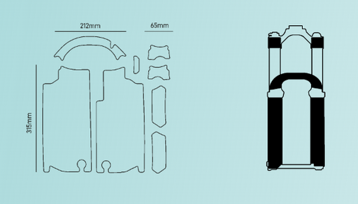 Kit RAD fork (3 finitions) /marque et modèle