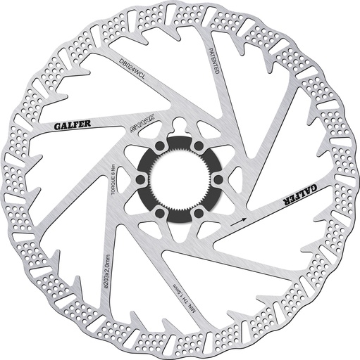 [DB024WCL] BIKE DISC SHARK CENTER-LOCK SYSTEM Ø203x2.0mm
