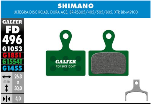 [FD496G1554T] BIKE PRO BRAKE PAD SHIMANO XTR 2019 (2P.)