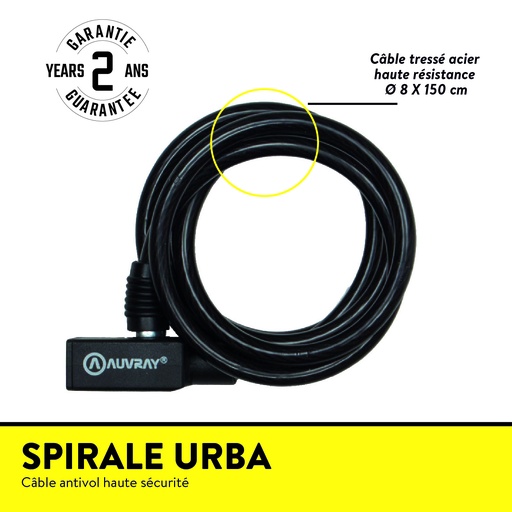 [SPEK150AUV08] SPIRALE URBA LONG. 150 Ø 8