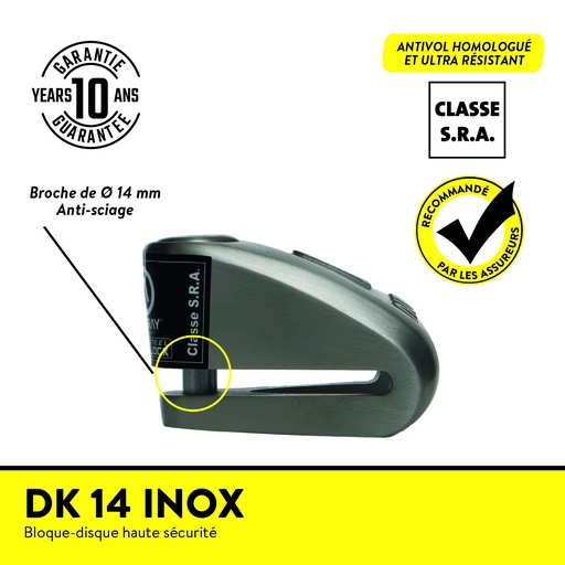 [DK14ICAUV] DK 14 inox BLOQUE DISQUE