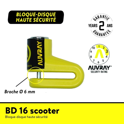 [BD16AUV] BD 16 SCOOTER BLOQUE DISQUE