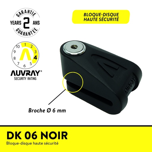 [DK06BAUV] DK 06 NOIR BLOQUE DISQUE