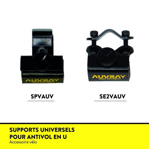 [SPVAUV] SUPPORTS ANTIVOL U UNIVERSEL A PINCE