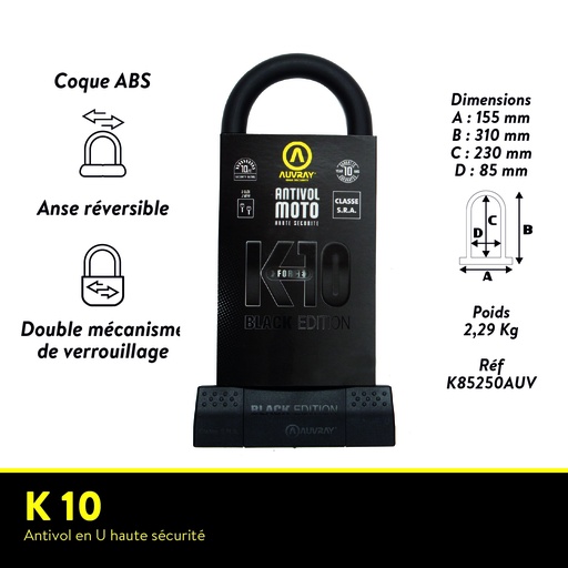 [K85230BAUV] K10 BLACK EDITION 85 X 230