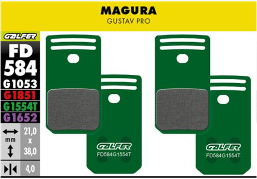 [FD584G1554T] BIKE PRO BRAKE PAD MAGURA GUSTAV PRO