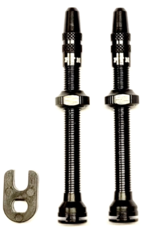 [VAL001] PTN Lufty 2  - Kit pair TL Presta alu valve  47mm