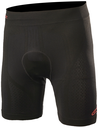 TECH SHORTS/BLACK BRIGHT RED