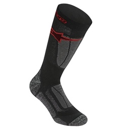 THERMAL CREW SOCKS/BLACK RED