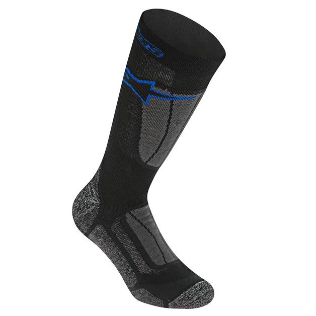 THERMAL CREW SOCKS/BLACK ROYAL BLUE