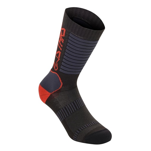 PARAGON LITE SOCKS 19 / BLACK BRIGHT RED