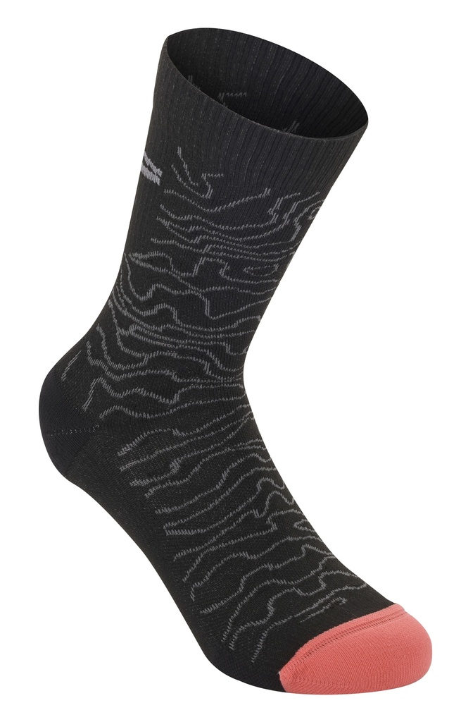 DROP SOCKS 15/BLACK MID GRAY