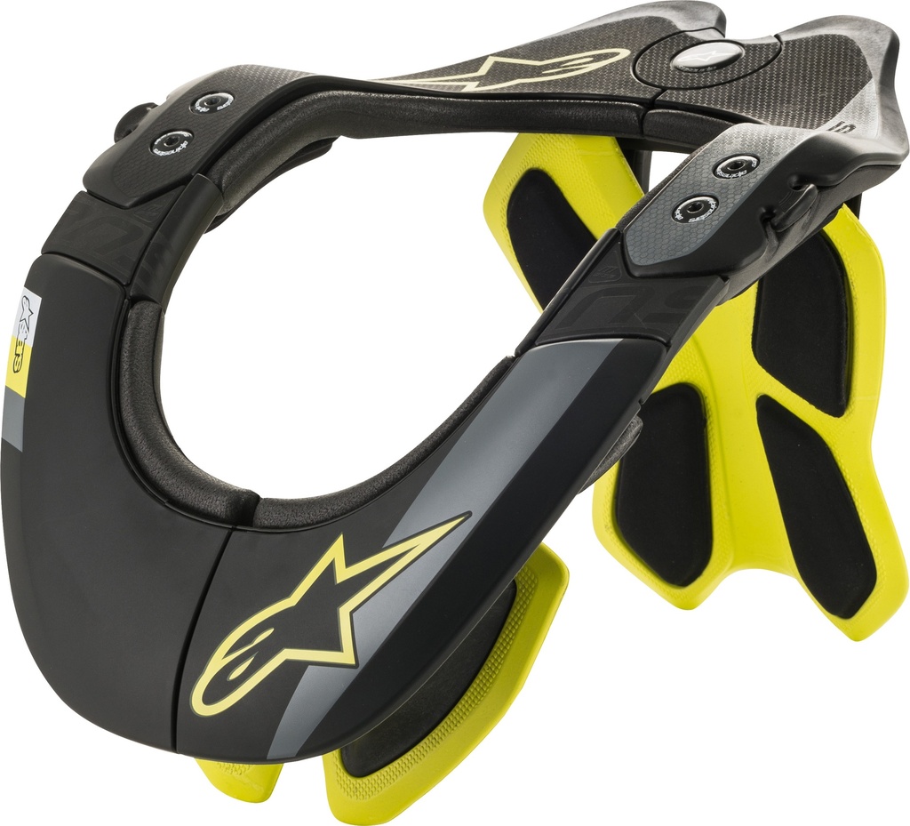 BNS TECH 2 NECK SUPPORT/BLACK YELLOW FLUO